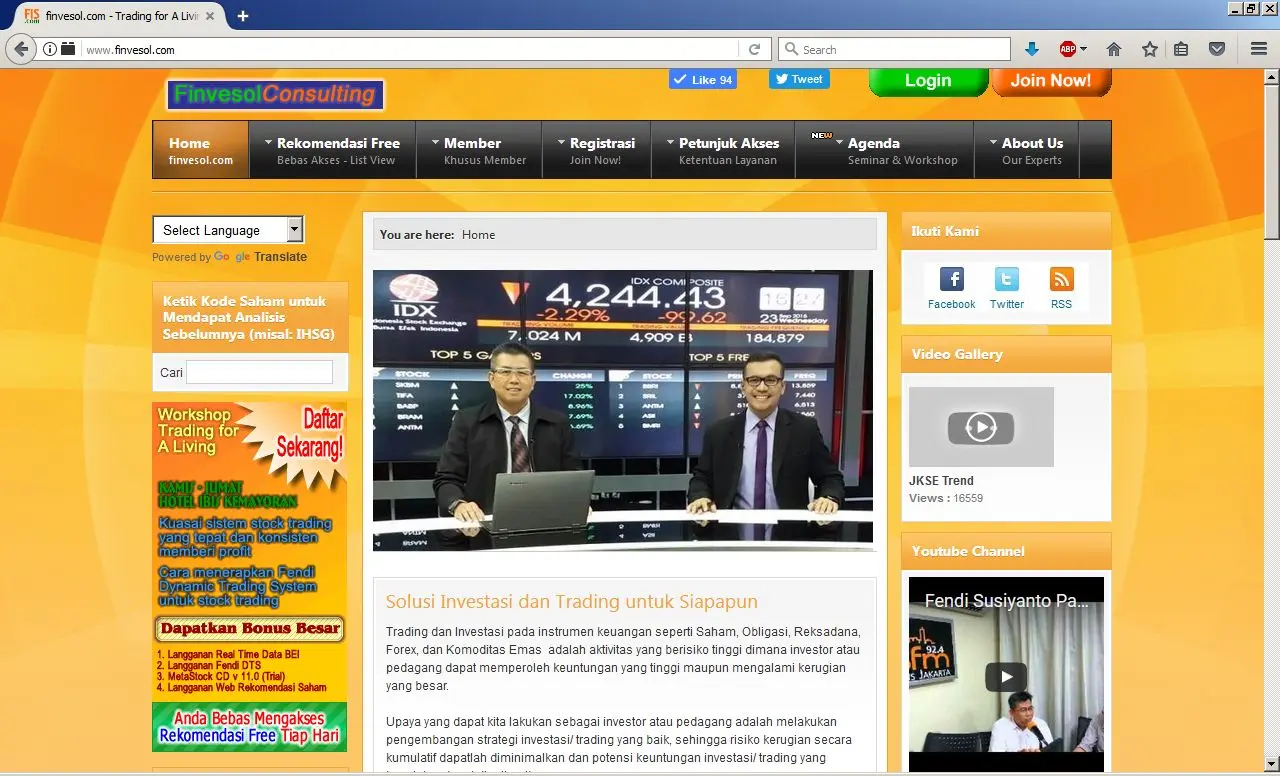 investment solution website - jasa pembuatan cepat website