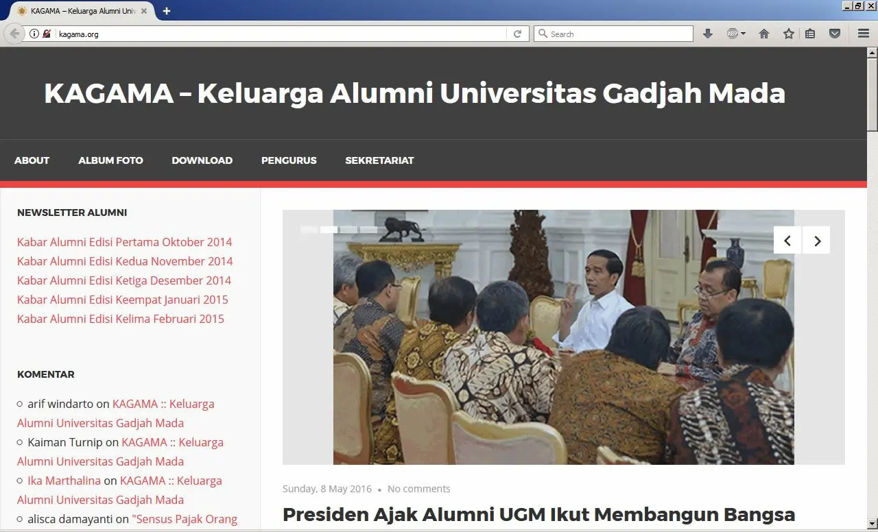 kagama website - layanan pembuatan cepat website